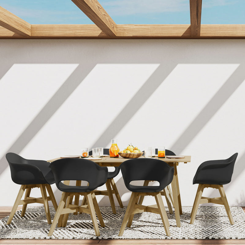 Kona - Outdoor Dining Table - Light Teak - R&R Furniture Gallery (Fountain Valley, CA)