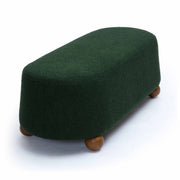 Jaine - Boucle Large Ottoman - Forest Green - R&R Furniture Gallery (Fountain Valley, CA)