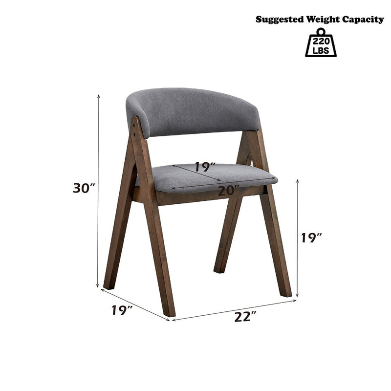 Keiki - Side Chair (Set of 2) - Walnut - R&R Furniture Gallery (Fountain Valley, CA)