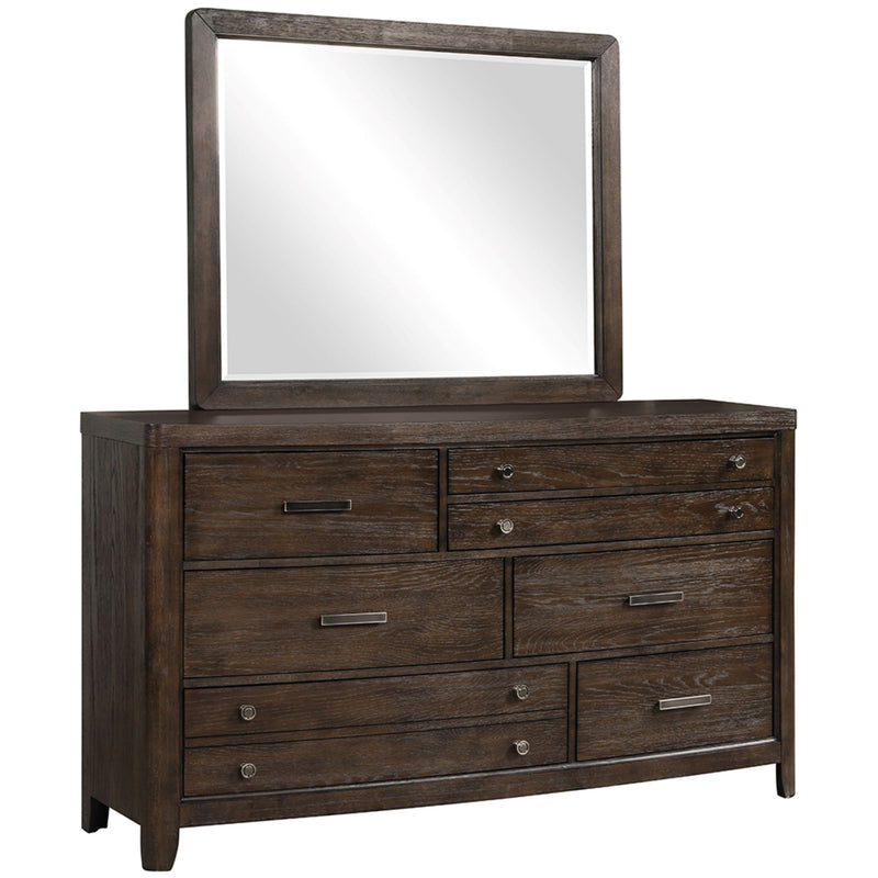 Dresser Cedar Lined Bottom Drawers - Antique Brown - R&R Furniture Gallery (Fountain Valley, CA)
