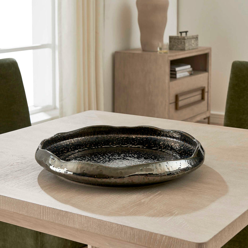 Stardust Ripple - Indoor-Outdoor Bowl - Black