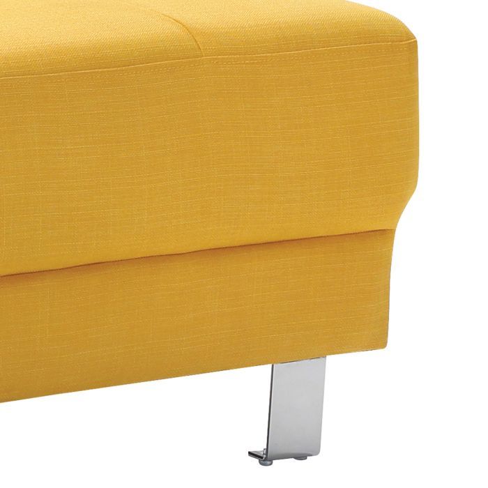 Upholstered contemporary ottoman by Glory Furniture, perfect for living room decor, with soft fabric and modern design.