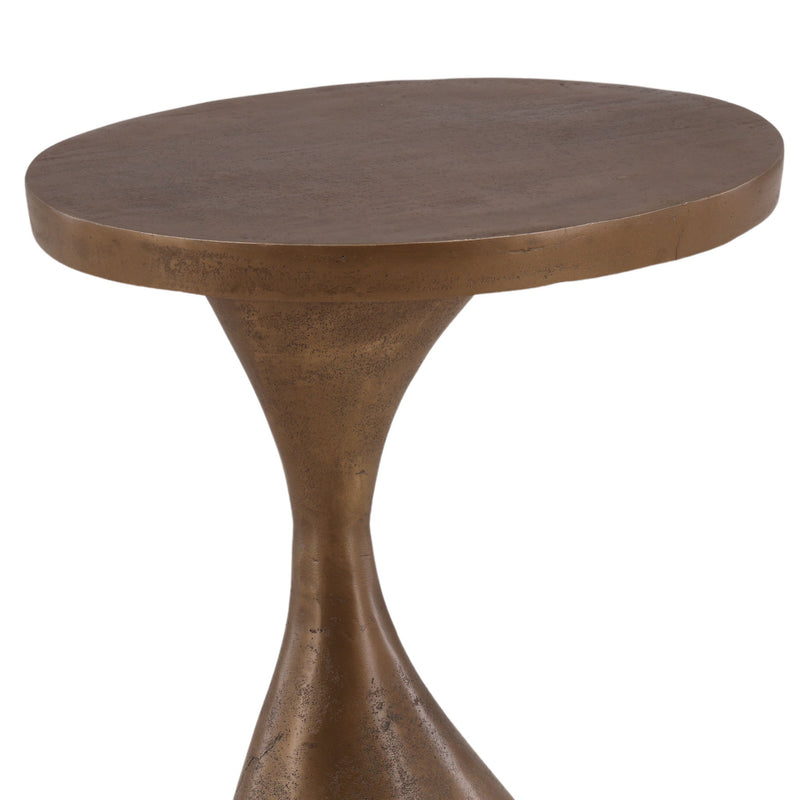 Nara - Side Table - Antique Brass