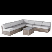 Wicker Sectional Sofa With Cushions And Table - R&R Furniture Gallery (Fountain Valley, CA)