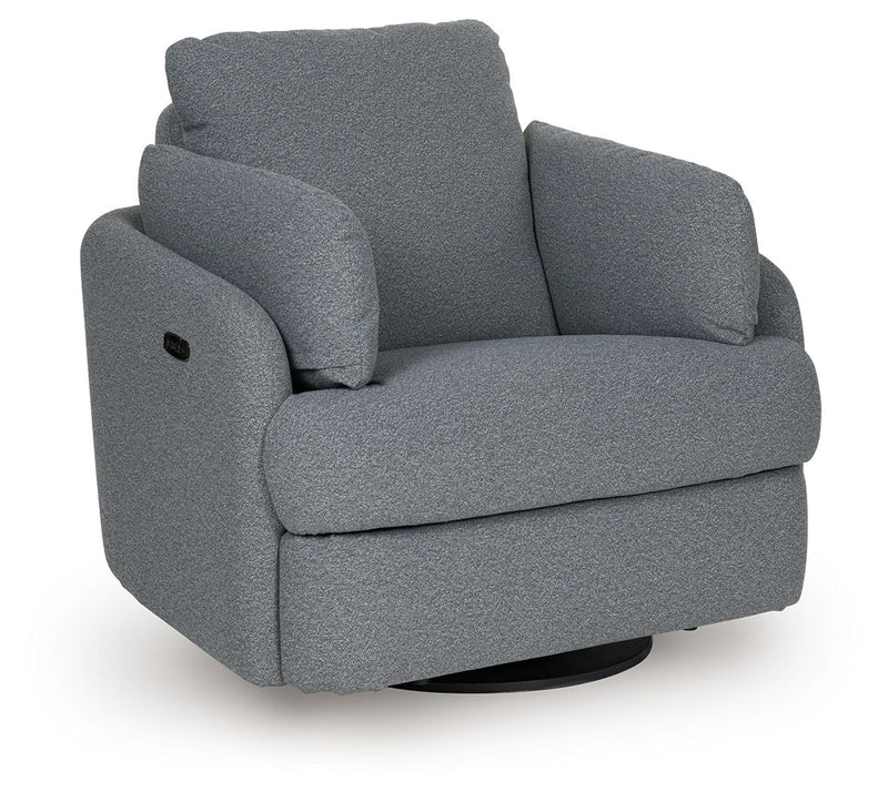 Alainmont Next-Gen Nuvella - Swivel Power Recliner - R&R Furniture Gallery (Fountain Valley, CA)