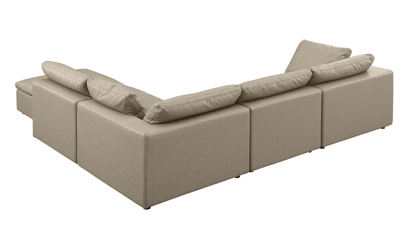 1100 - 5-Piece Right Arm Facing 3-Seat Sectional (Top-Grain Italian Leather)