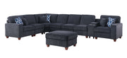 Lily - Sectional Sofa With Ottoman - Black - R&R Furniture Gallery (Fountain Valley, CA)