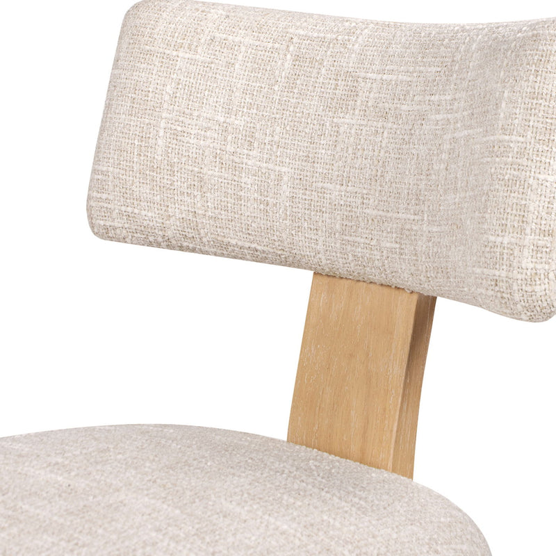 Louise - Split Back Upholstered Dining Side Chair (Set of 2) - Travertine Beige - R&R Furniture Gallery (Fountain Valley, CA)
