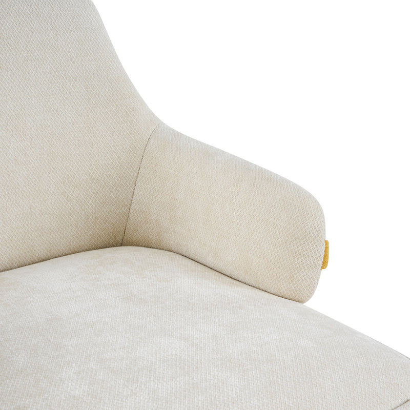 Indoor Dining Chair (Set of 2) With Sturdy Frame - Beige / Yellow - R&R Furniture Gallery (Fountain Valley, CA)