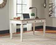 Realyn - Home Office Lift Top Desk - White / Brown - R&R Furniture Gallery (Fountain Valley, CA)