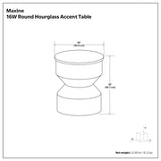 Maxine - Side Table - Black White - R&R Furniture Gallery (Fountain Valley, CA)