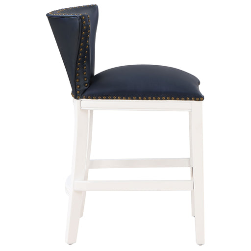 Macon - Counter Stool With Accents - Dark Blue - R&R Furniture Gallery (Fountain Valley, CA)
