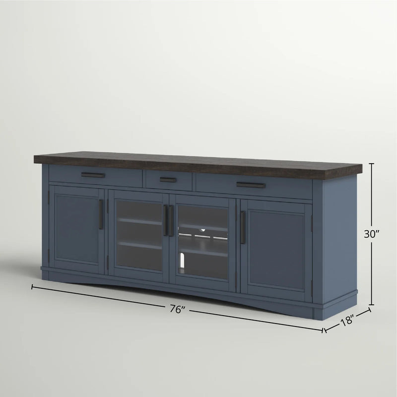 Americana Modern - TV Console (76") - R&R Furniture Gallery (Fountain Valley, CA)