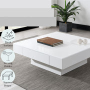 Khaim - Coffee Table - White High Gloss - R&R Furniture Gallery (Fountain Valley, CA)