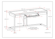 Erina - Large Desk - Rustic Natural Aged Brown - R&R Furniture Gallery (Fountain Valley, CA)