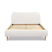 Roman - Curved Headboard Upholstered Platform Bed - R&R Furniture Gallery (Fountain Valley, CA)
