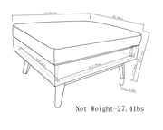 Owen - Upholstered Rectangular Storage Ottoman - R&R Furniture Gallery (Fountain Valley, CA)
