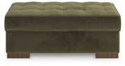 Caspian-Town - Oversized Accent Ottoman - Olive - R&R Furniture Gallery (Fountain Valley, CA)