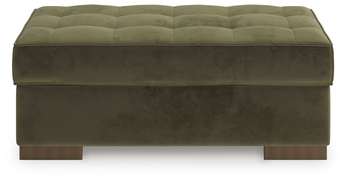 Caspian-Town - Oversized Accent Ottoman - Olive - R&R Furniture Gallery (Fountain Valley, CA)