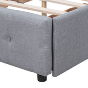Upholstered Platform Bed With Classic Headboard And Drawers, No Box Spring Needed - R&R Furniture Gallery (Fountain Valley, CA)