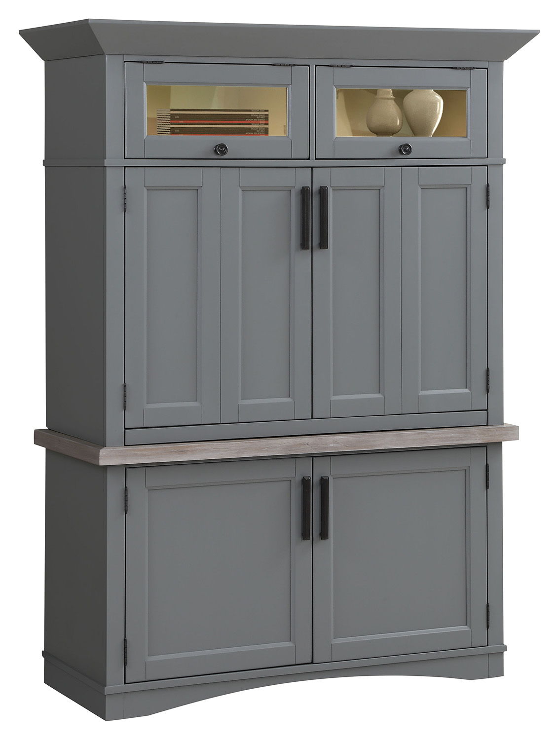 Americana Modern - Workstation with LED Light - R&R Furniture Gallery (Fountain Valley, CA)