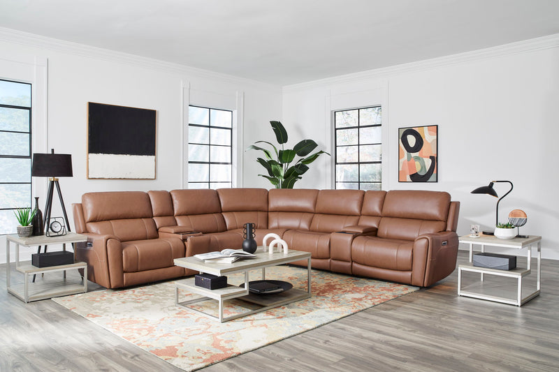 Hancock - Zero Gravity Power Reclining Sectional With Power Adjustable Headrests - R&R Furniture Gallery (Fountain Valley, CA)