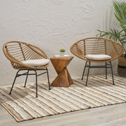 Cordella - Outdoor Woven Wicker Chairs With Cushions, (Set of 2) - R&R Furniture Gallery (Fountain Valley, CA)