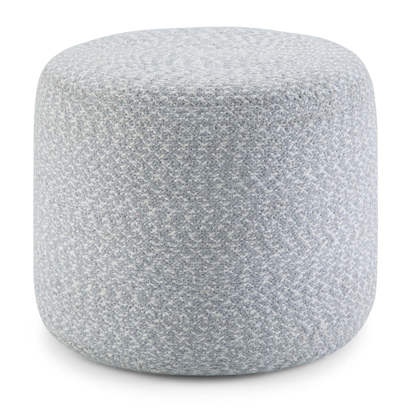 Bayley - Versatile Round Braided Pouf - R&R Furniture Gallery (Fountain Valley, CA)