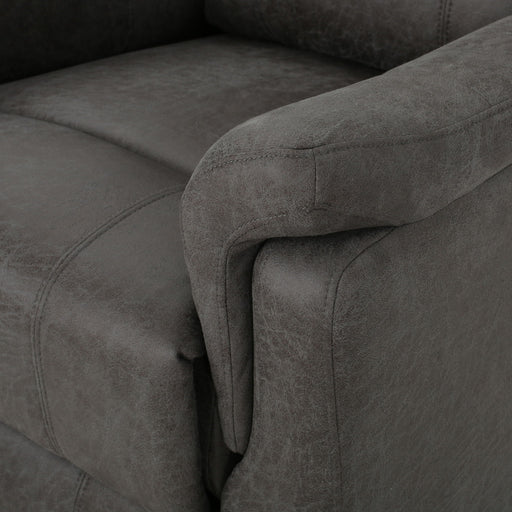 Noble House contemporary swivel glider recliner chair with plush upholstery and smooth swivel and gliding features.