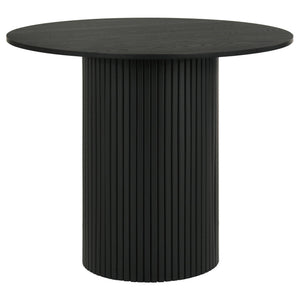 Hamlyn 43-inch Round Wood Counter Height Dining Table Black