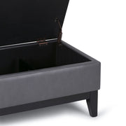 Oregon - Contemporary Storage Ottoman Bench With Tray - R&R Furniture Gallery (Fountain Valley, CA)