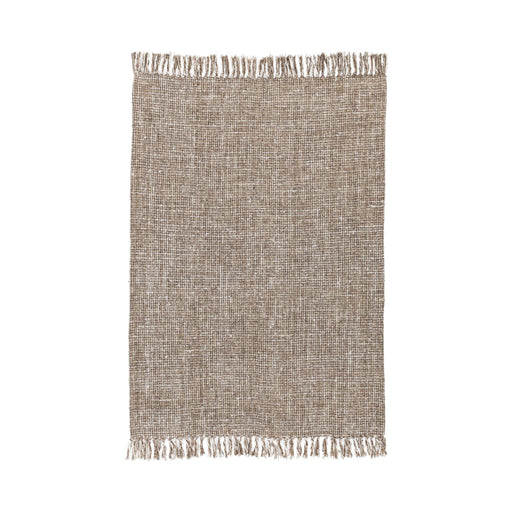 Throws - 50" x 70" TC Porter Throw - Natural / Ivory - R&R Furniture Gallery (Fountain Valley, CA)