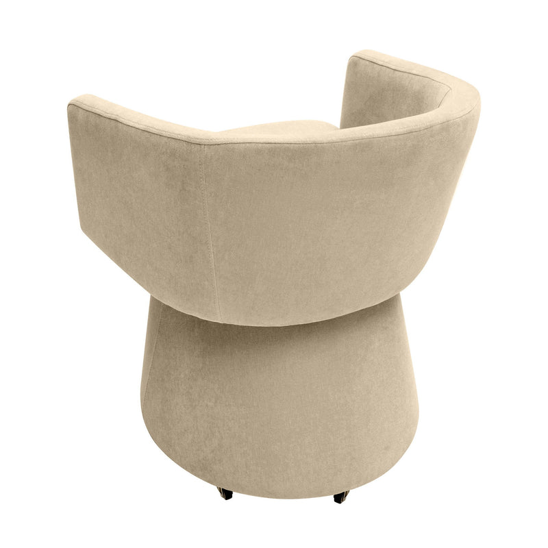 Kristen - Upcycled Chenille Rolling Desk Chair - R&R Furniture Gallery (Fountain Valley, CA)