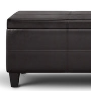 Avalon - Lift Top Rectangular Storage Ottoman - Tanners Brown - R&R Furniture Gallery (Fountain Valley, CA)