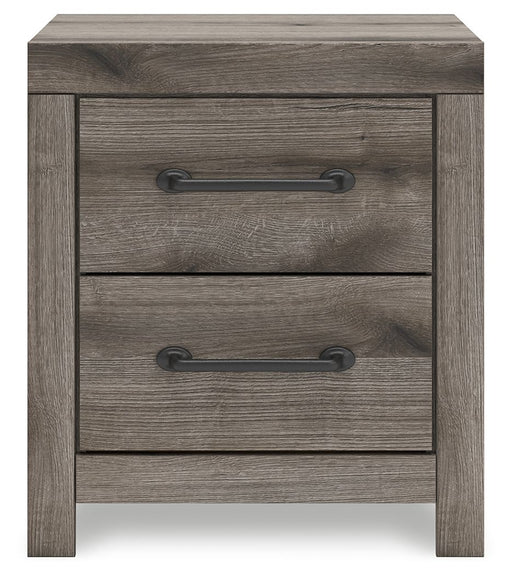 Graystorm - Two Drawer Night Stand - Brown Gray - R&R Furniture Gallery (Fountain Valley, CA)