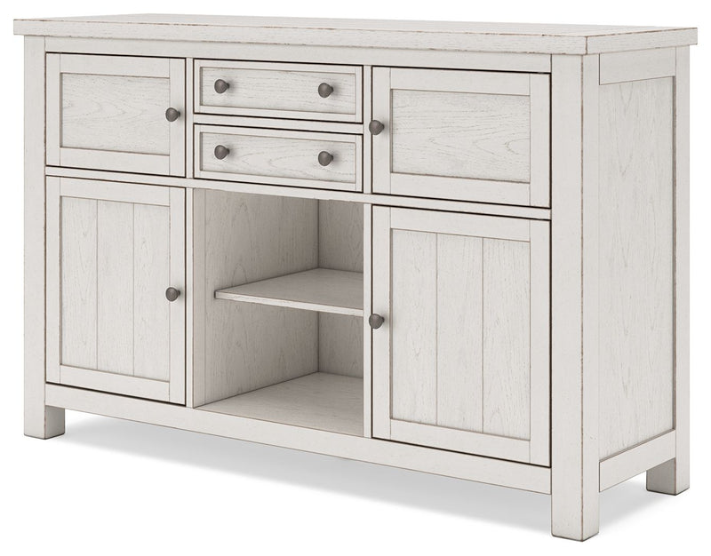 Robbinsdale - Rectangular Counter Height Dining Extension Table Set - R&R Furniture Gallery (Fountain Valley, CA)