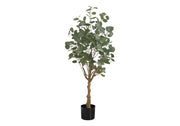 46" Tall, Artificial Plant, Eucalyptus Tree, Indoor, Faux, Fake, Floor, Greenery, Potted, Decorative - Green / Black - R&R Furniture Gallery (Fountain Valley, CA)