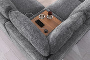 Celine - Fabric Corner Sectional Sofa With Right-Facing Chaise, Cupholders, And Charging Ports - R&R Furniture Gallery (Fountain Valley, CA)