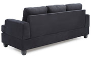 Glory Furniture Sandridge stationary sofa with plush fabric upholstery and modern design, shown from a front angle.