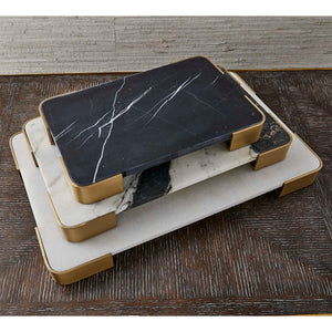 Elevated - Medium Tray/Plateau - Panda Marble