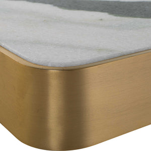 Elevated - Medium Tray/Plateau - Panda Marble
