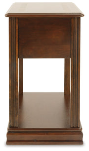 Breegin - Chair Side End Table - Removable Tray - Brown - R&R Furniture Gallery (Fountain Valley, CA)