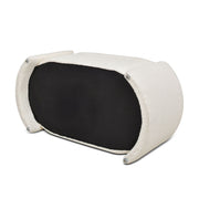 Fuji - Oval Storage Bench, Upholstered - Ivory White - R&R Furniture Gallery (Fountain Valley, CA)