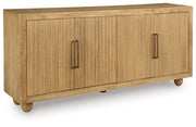 Niam - Accent Cabinet - Light Antique Beige - R&R Furniture Gallery (Fountain Valley, CA)