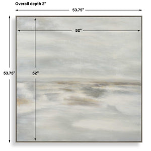 Furthest Thing - Canvas Landscape Art - Brown / Gray / White