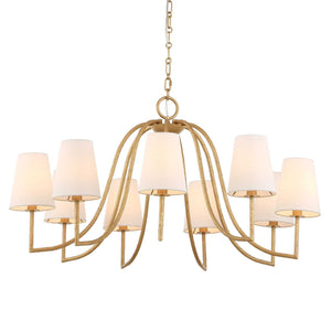 Seville - 9 Light Chandelier - Gold