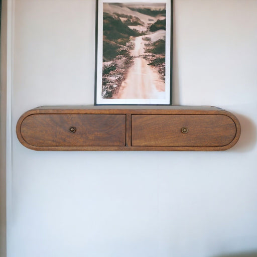 London - Floating Console - Chestnut - R&R Furniture Gallery (Fountain Valley, CA)