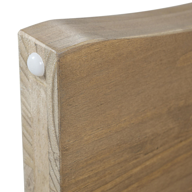 Noble House indoor pine dining bench with a sleek wooden design, ideal for kitchen or dining room seating.