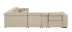 1224 - 6-Piece L-Shaped Sectional Sofa In With 3 Power Recliners & Power Headrests