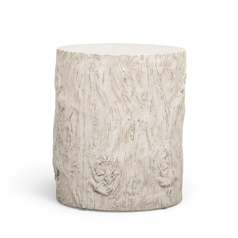 Fawn - Concrete Indoor/Outdoor Side Table - Driftwood